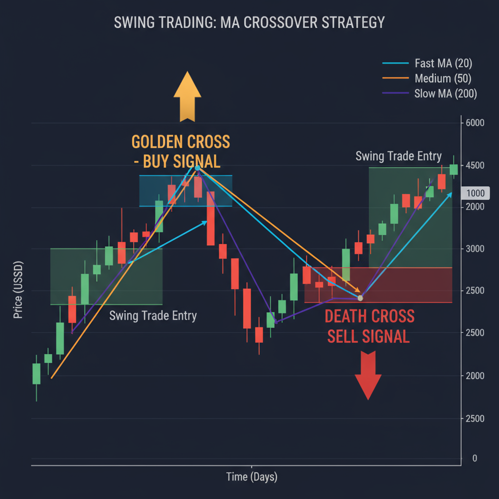 Swing Trading Moving Average Crossover Strategy